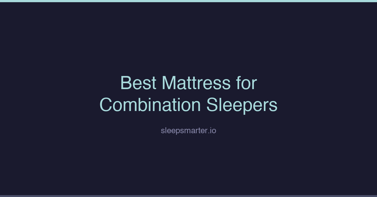 Dark themed illustration for best mattress for combination sleepers