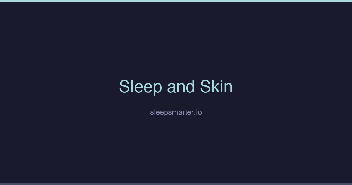 Dark themed illustration representing sleep and skin recovery with calm nighttime colors