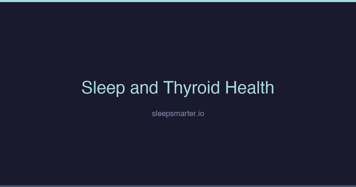 Dark Sleep Smarter featured image for an article about sleep and thyroid health