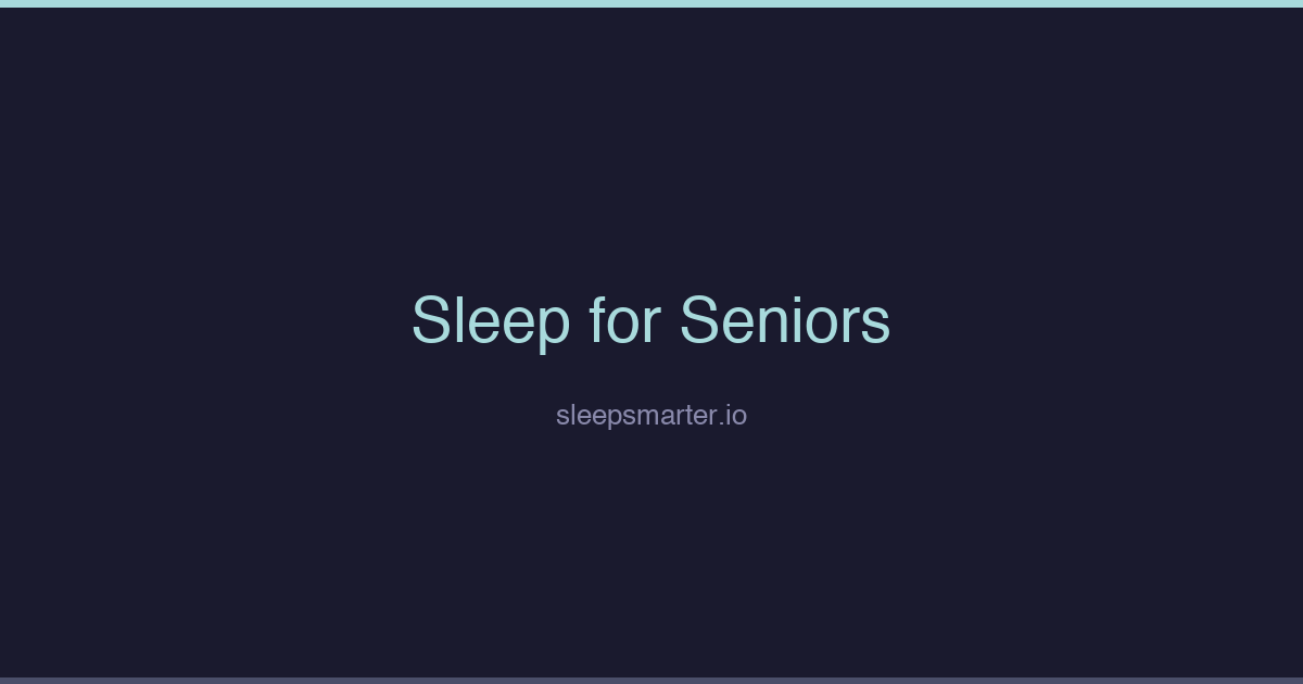 Dark themed illustration card for sleep changes after 60 on sleepsmarter.io
