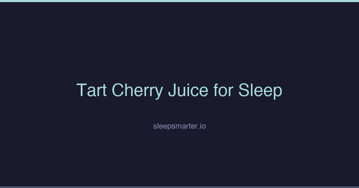 Glass of tart cherry juice on a dark bedside table for a sleep article